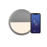 Nordlux Ava Smart LED Plafondlamp Grijs 9.5W 600lm 159D – 827 - Zeer Warm Wit | Dimbaar - IP54