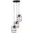 Brilliant Gwen Hanglamp Metaal Hout Zwart | 420mm - Geschikt voor 3x E27