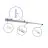 Bright Choice Rail Set Rail Monophasé 3 Mètre Blanc | incl. Embout, Connecteur d’Alimentation et I-Connecteur