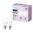 Lot 2x Philips Ampoule LED E27 Poire Dépolie 7W 806lm - 827 Blanc Très Chaud