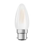 Ledvance Classic Performance LED Lamp B22d Kaars Filament Mat 4W 470lm - 827 Zeer Warm Wit | Vervangt 40W